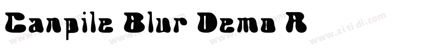 Canpile Blur Demo R字体转换